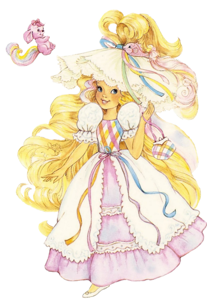 Poupée Dame Boucleline avec ses cheveux roses et violets - Jeux & Jouets